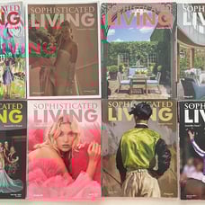Sophisticated Living magazine lot of 8