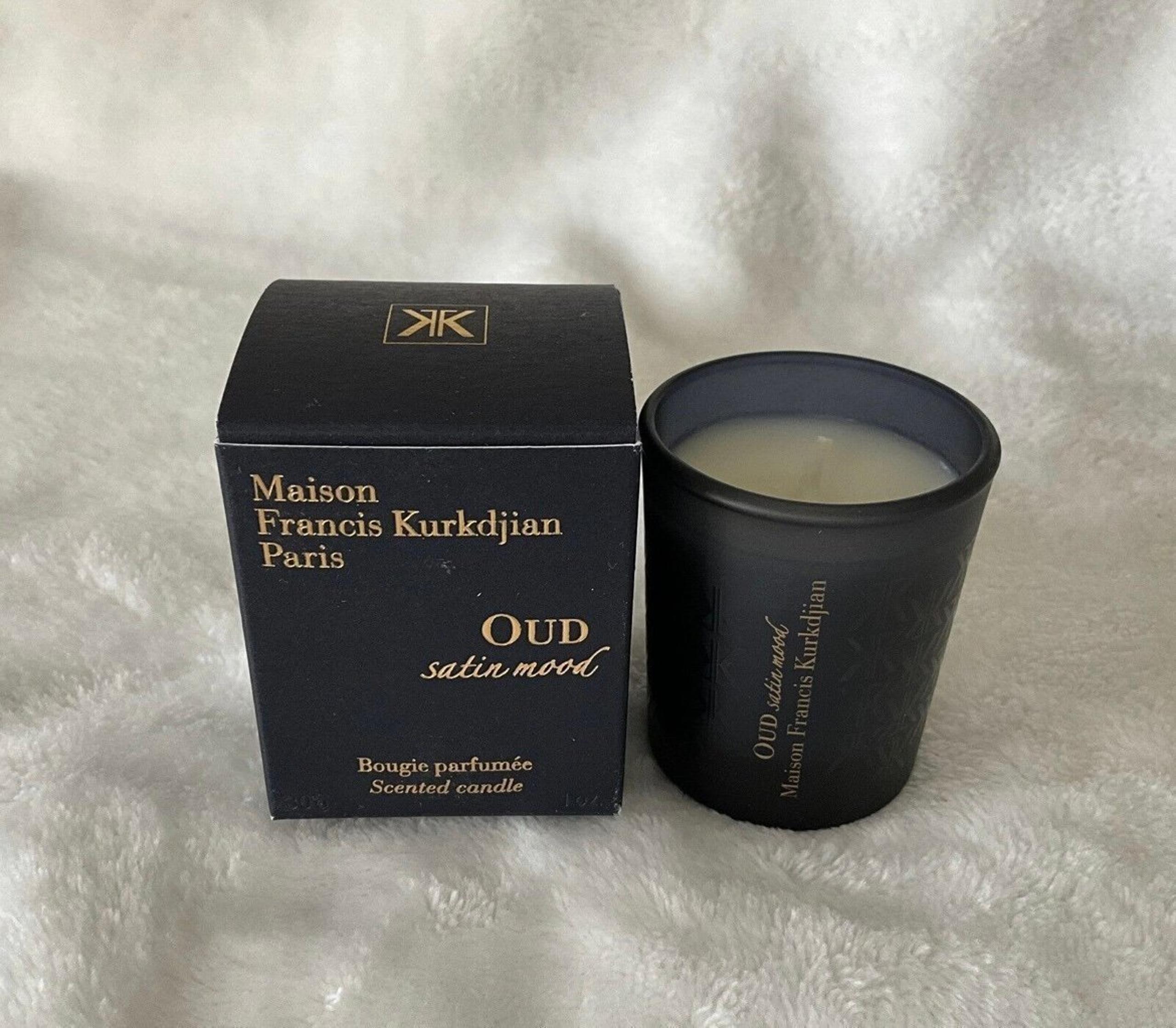 Maison Francis Kurkdjian Paris Oud Satin Mood Candle~1 oz~BNWB~MSRP $60