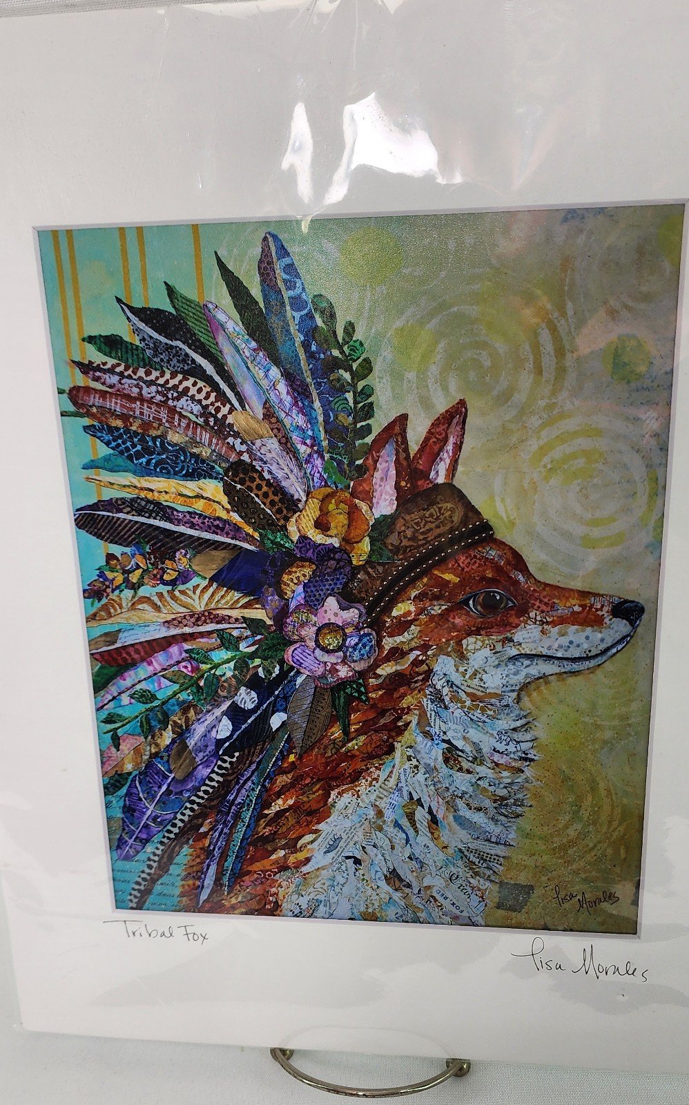 11 x 14 Lisa Morales Tribal Fox limited edition print