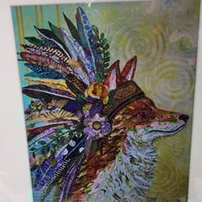 11 x 14 Lisa Morales Tribal Fox limited edition print