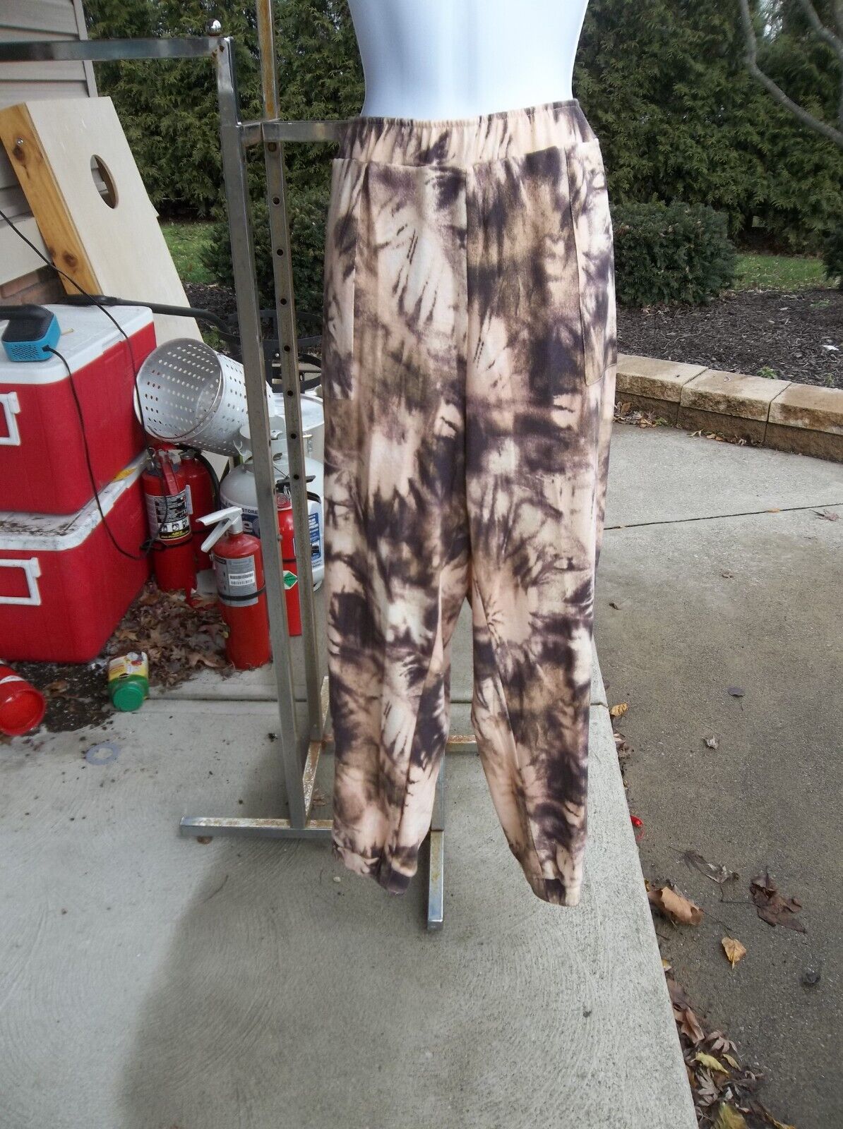 NWT ZAC&RACHEL BROWN TYEDYE 2PC SWEATSHIRT AND PANTS SET XL