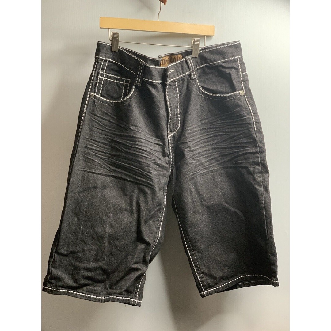 SouthPole White Stitch Shorts Premium Size 36