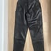 Marc Laurent Paris Lamb Leather high waisted pants, size XS