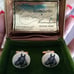Scrimshaw Ivory cuff links