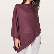 Lululemon yin poncho asymmetrical