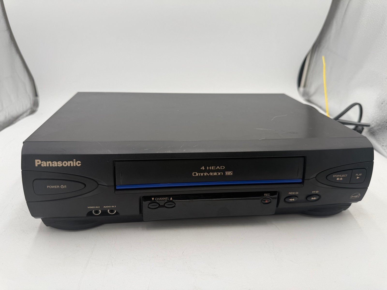 Panasonic Omnivision VCR Blue Line PV-V4022 VHS Player No Remote - Tested