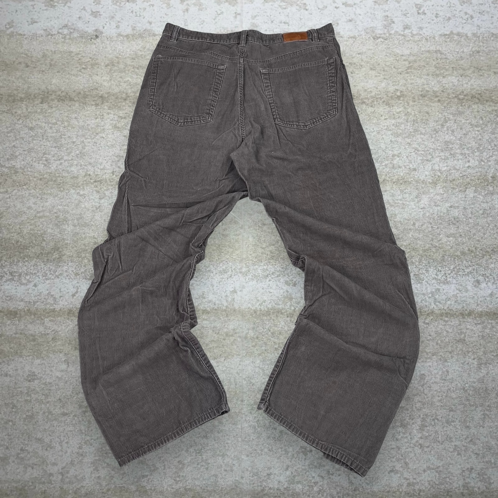 Sonoma Corduroy Pants Chocolate Brown Cotton Bootcut Flared Fit Flat Front