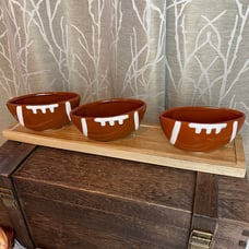 RAE DUNN FARMHOUSE HOME CERAMIC FOOTBALL SUPERBOWL NFL KITCHEN DIP NEW HTF RD