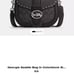 COACH GEORGIE RIVET COLOR BLOCK SADDLE BAG