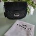 COACH GEORGIE RIVET COLOR BLOCK SADDLE BAG