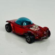 *READ* Mattel 1967 Vtg Hot Wheels Redline Beatnik Bandit Metallic Red Hong Kong