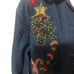 NEW DIRECTIONS BLUE DENIM Size Medium CHRISTMAS SHIRT Vintage