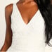 NEW Lulus Luxe Simple Romance White Beaded Sequin Mermaid Maxi Dress Size XL
