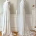 NEW Lulus Luxe Simple Romance White Beaded Sequin Mermaid Maxi Dress Size XL