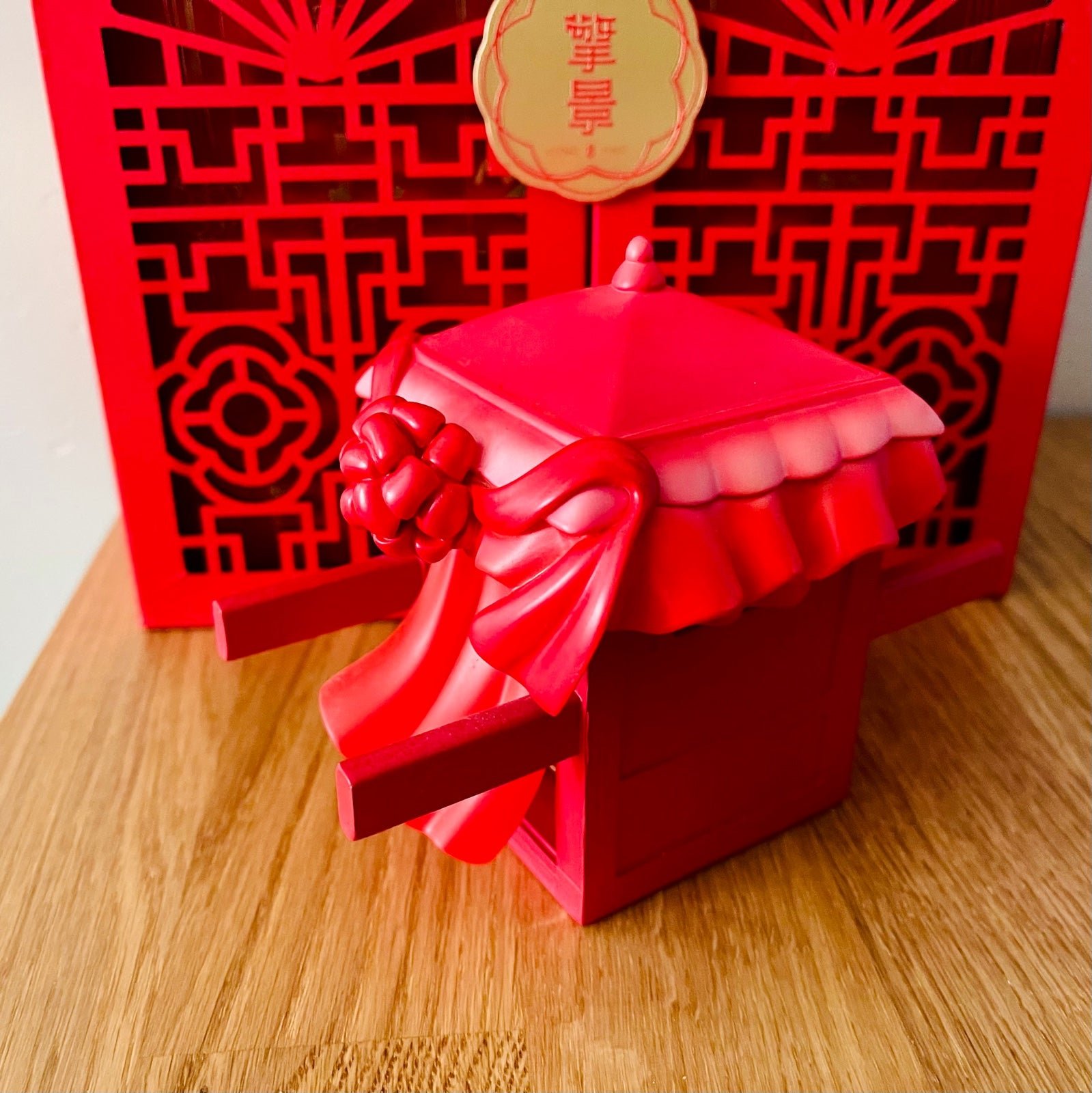 Qing Cang Tian Guan Ci Fu Chinese Bridal Palanquin Figurine Limited
