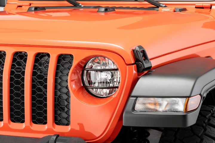 Euro Style Headlight Guards for 18-21 Jeep Wrangler JL & 20-21 Gladiator