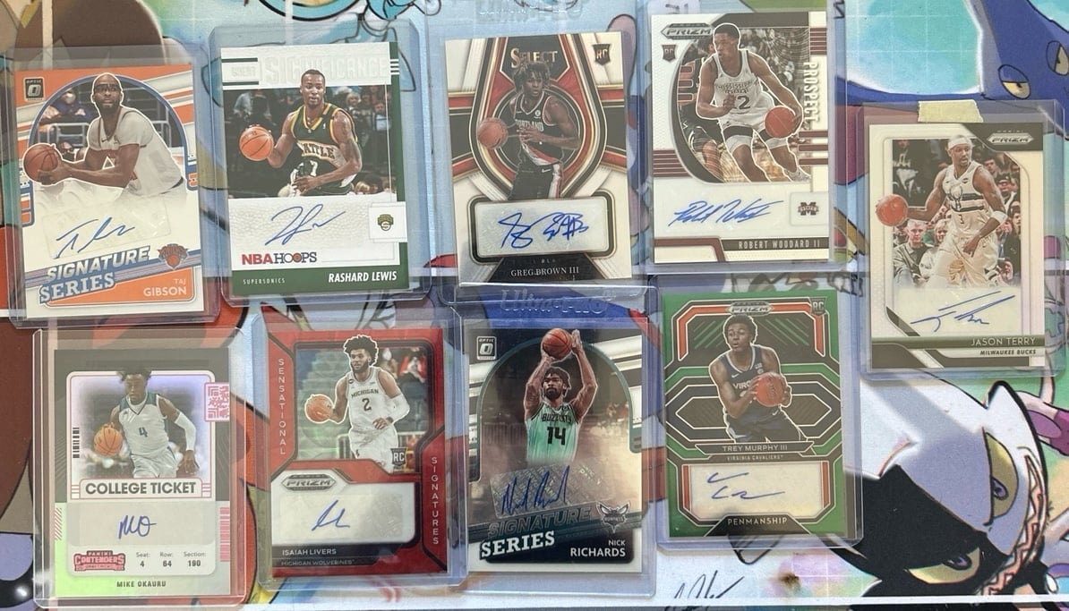 NBA autograph lot