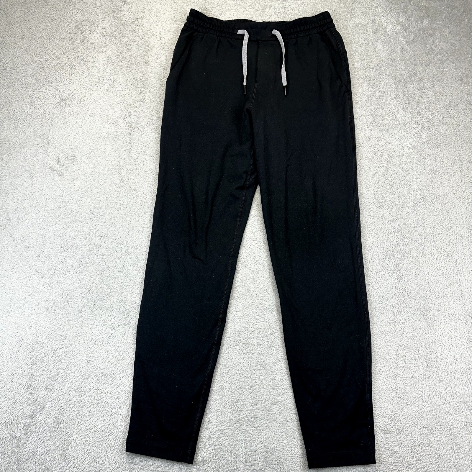 Lululemon Men's XS Soft Jersey Tapered Pants Sweatpants Black Casual Knit