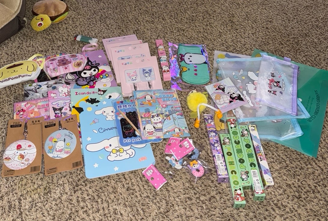 Huge Kuromi Sanrio Bundle, 34 Items