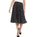 NWT Vince Camuto Black/White Polka Dot Pleat Skirt size 14