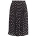 NWT Vince Camuto Black/White Polka Dot Pleat Skirt size 14