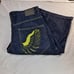 CORKED JEANS Men’s 34/15 Y2K Baggy Hip Hop Wide Skater Embroidered Shorts