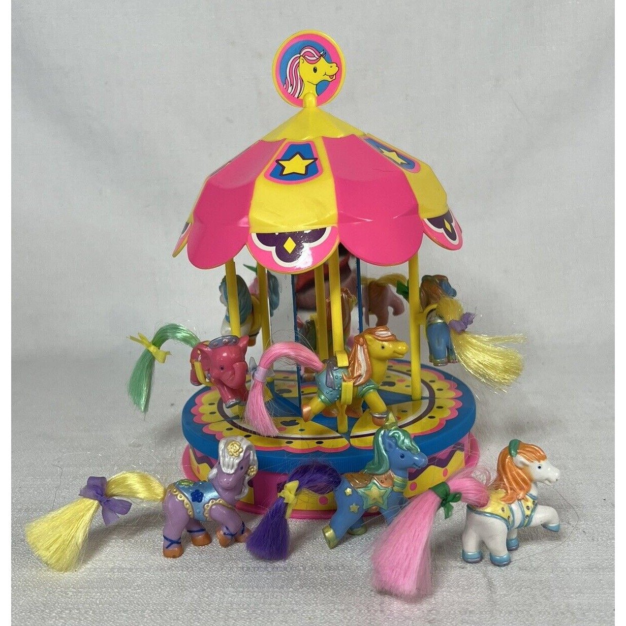 VTG Carousel Cuties Tara Toy Pony Luv Circus Ponies 1980s W/ 3 Extra Ponies