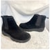Lands' End Ankle Chelsea Boots Men's 7 Pull On Black Suede Hardly Ever Worn!!