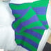 Handmade crochet navy blue and green