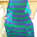 Handmade crochet navy blue and green