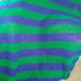 Handmade crochet navy blue and green