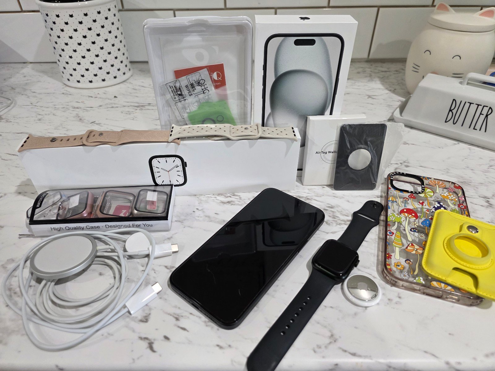 iPhone 15 plus and series 7 Apple watch
