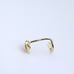 14kt. Gold Cz Rubi Nose Piercing with tiny 14k mark Solid gold New