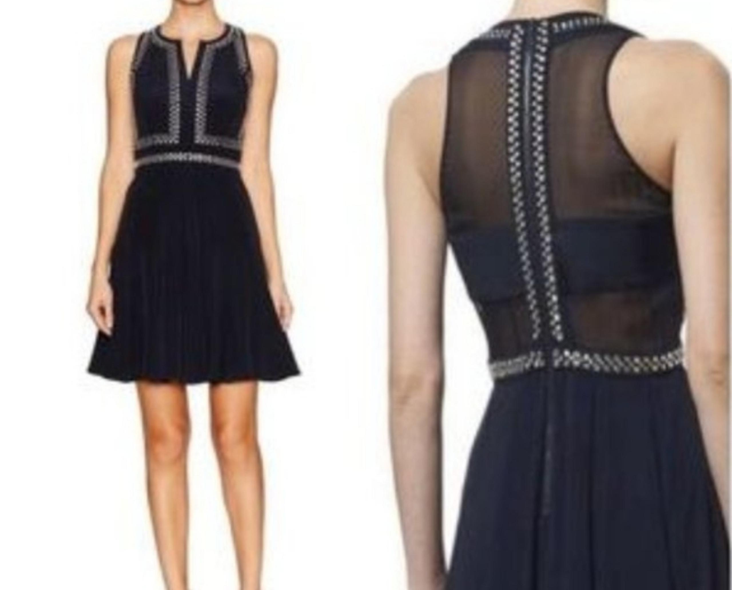 Rebecca Taylor Rhinestone Flare dress