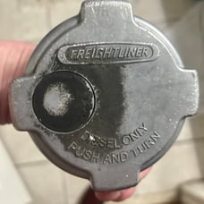 Freight Liner Diesel Alumunum fuel Lid