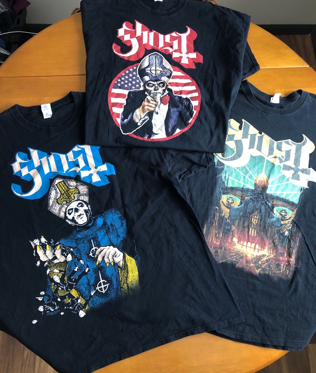 Ghost Metal Band Concert Merch T Shirts 2015/2016 Original prints Gildan 2XL
