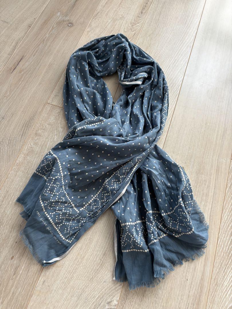 RRL　dot stole インディゴブルー RRL Dot Stole Indigo Blue