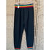 NWT Aviator Nation 5 Stripe Rainbow Sweatpants, Black, XL