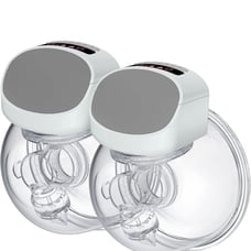 Wireless breast pump wearable