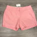 Women’s powder pink powered Oxford city fit J crew shorts nwt size 4