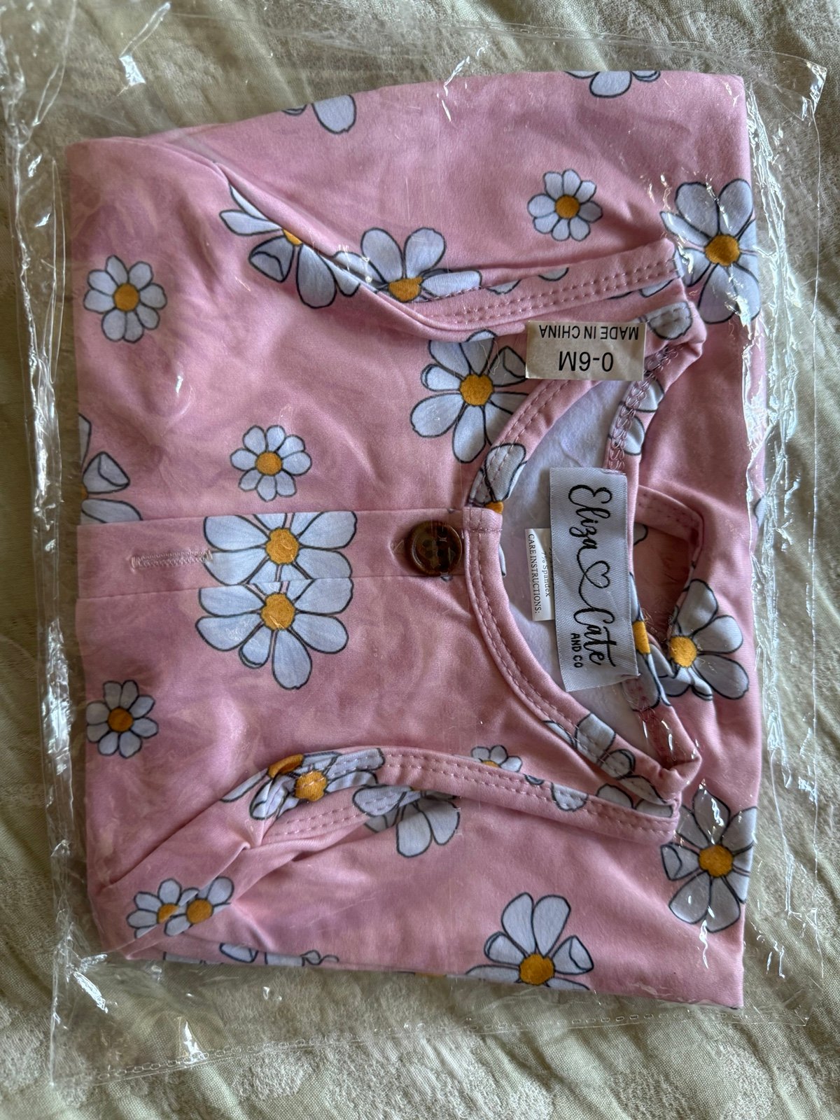 Eliza Cate Co 0/6 months romper