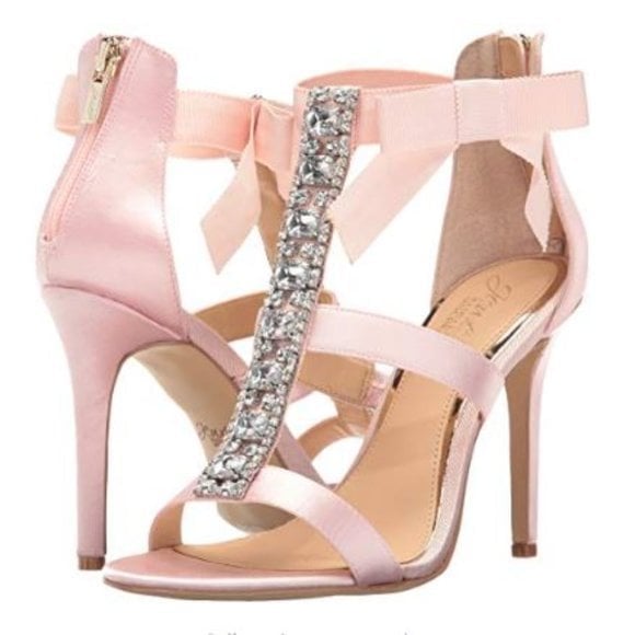 Jewel Henderson Satin Pink Heels
