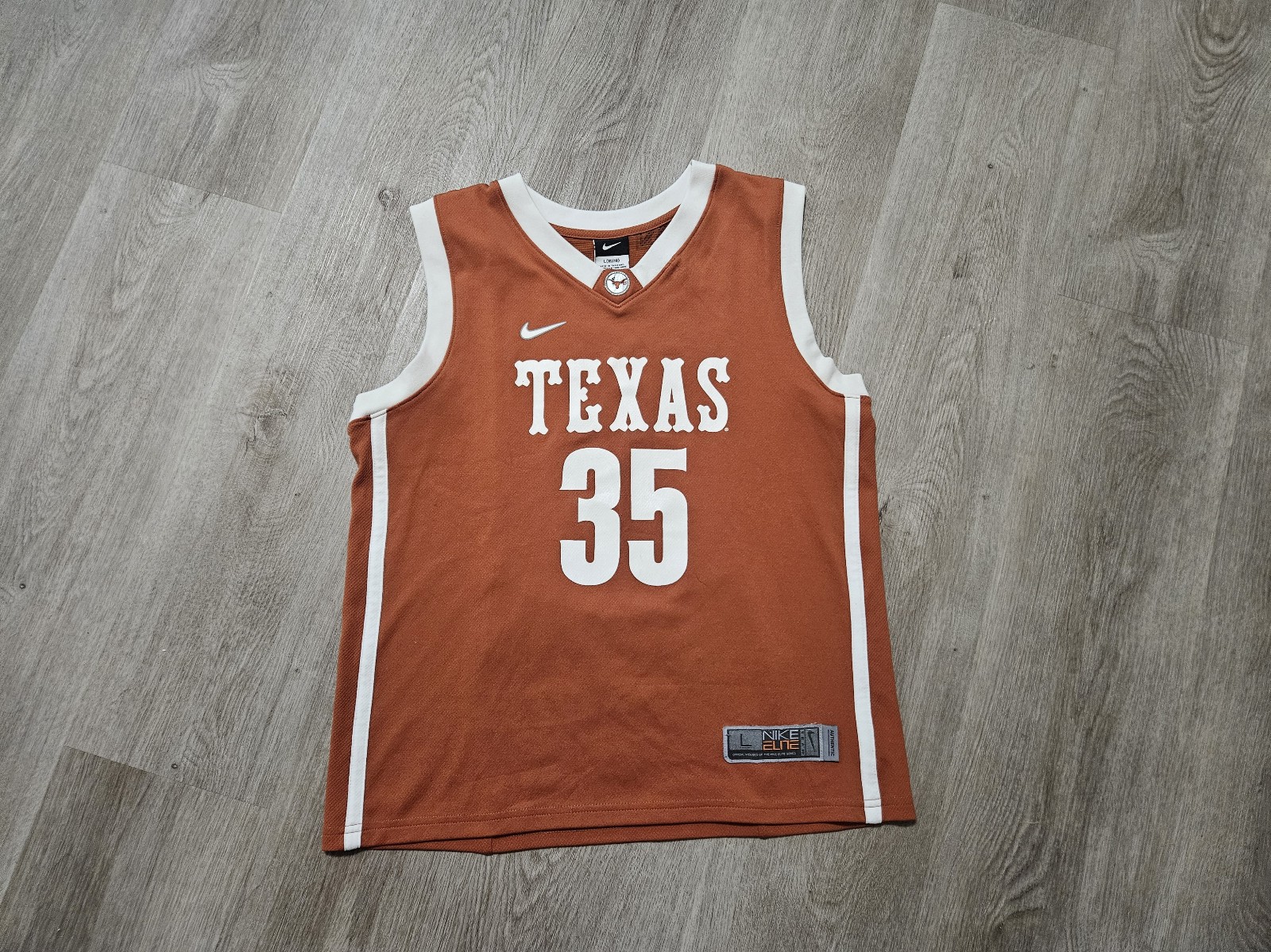 Nike Elite Texas Longhorns #35 Kevin Durant DRI-FIT Jersey Boys size L