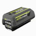 Ryobi 40v 4ah Rechargeable Lithium Battery and Ryobi 40v Rapid Charger