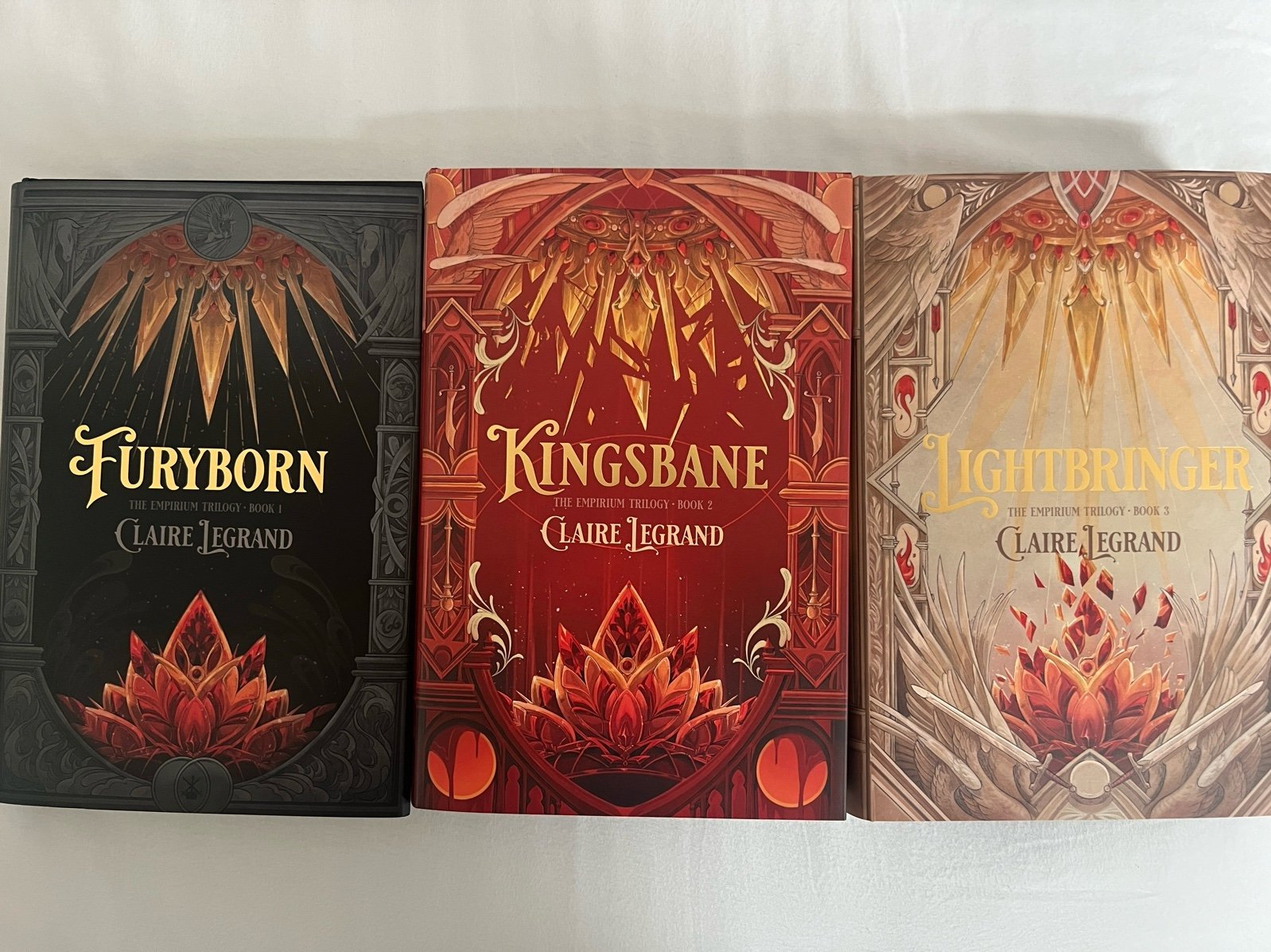 SIGNED | Illumicrate Exclusive Empirium Trilogy-Furyborn Kingsbane Lightbringer
