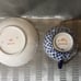 Vtg Imperial Lomonosov Cobalt Net 24k Gold Flute Cup & Saucer Porcelain Russia