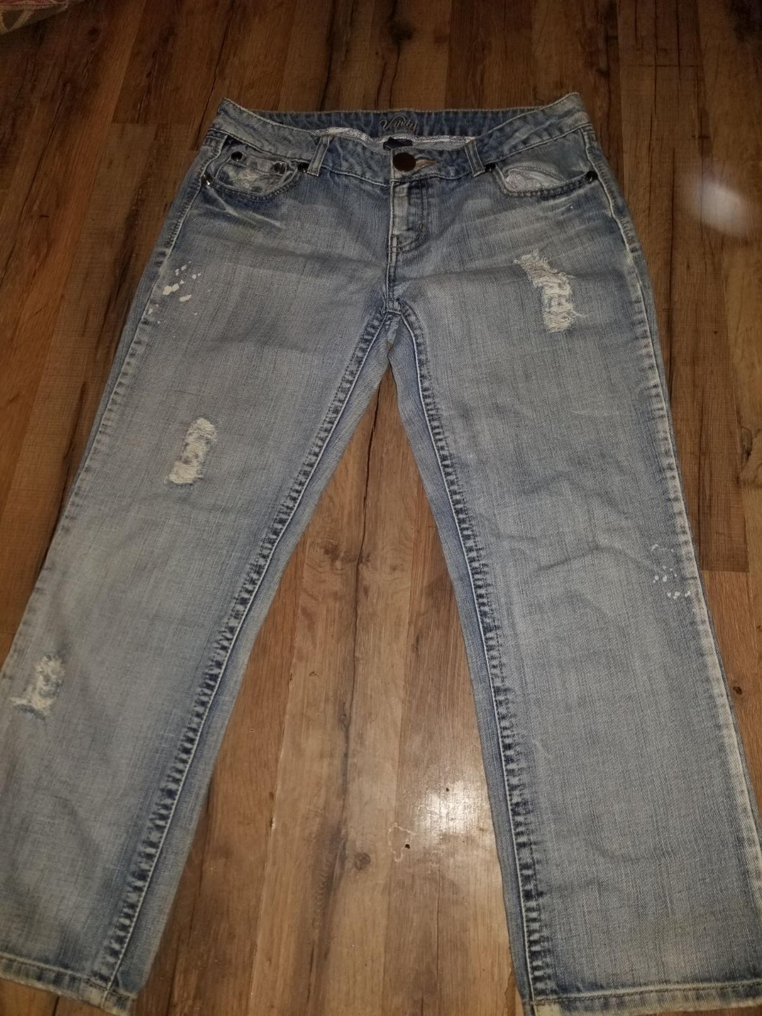 Womens Distressed Bootcut Jean's - Vanity
