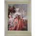 1916 Hand-colored Lithograph Madame de Gueidan en Flore Nicolas de Largilliere