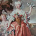 1916 Hand-colored Lithograph Madame de Gueidan en Flore Nicolas de Largilliere