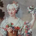 1916 Hand-colored Lithograph Madame de Gueidan en Flore Nicolas de Largilliere